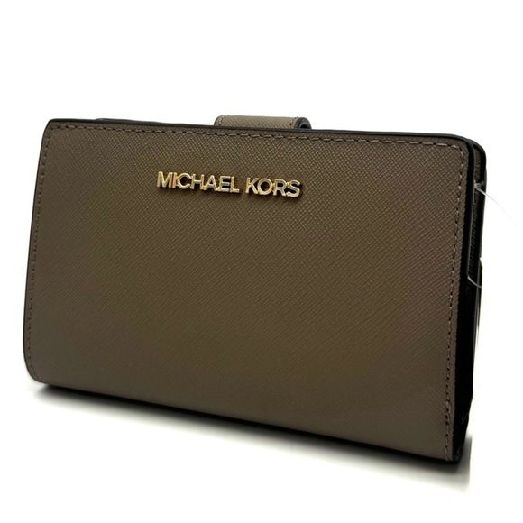 Michael Kors Medium Bifold Zip Chain Wallet Dusk - Picture 1 of 9